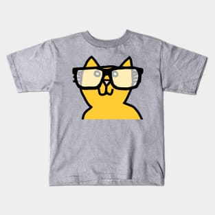 Cat in Glasses Kids T-Shirt